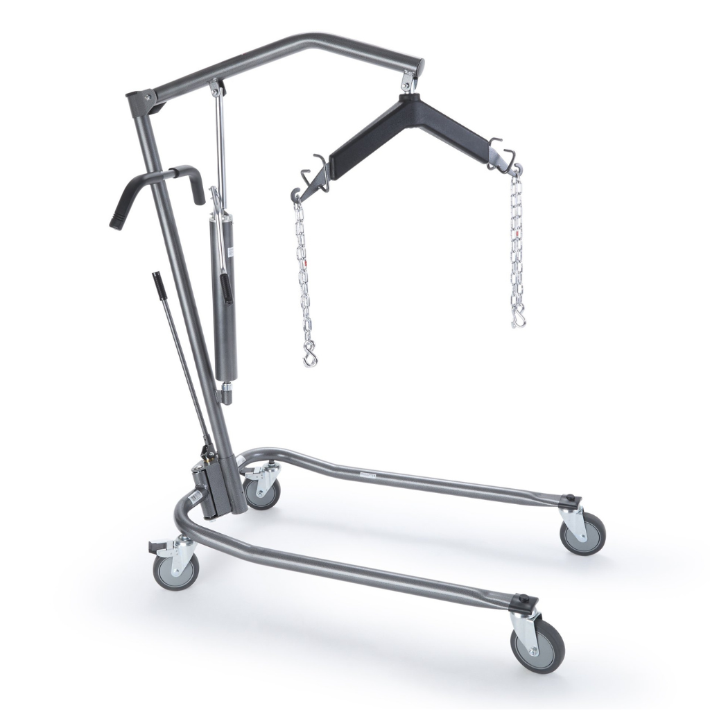 McKesson hydraulic manual lift 450 lb patient floor lift for safe transfers