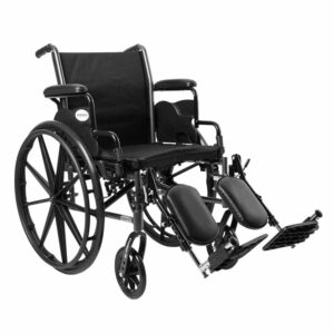 Lightweight McKesson Wheelchair with Elevating Leg Rest and Wheelchair Axle