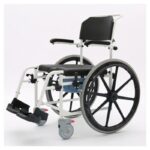 Shower commode wheelchair: Medacure SWC1816 rolling shower wheelchair