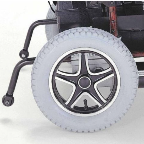Merits Travel Ease P101 folding power wheelchair wheels and anti tippers Merits Travel Ease P101 folding power wheelchair wheels and anti tippers