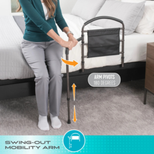 Bed Assist Handle with Swing-Out Support for Safer Standing, Bed Transfers & Fall Prevention - Image 9