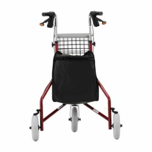 Nova Ortho-Med 3 Wheel Rollator Traveler® Red - Image 2