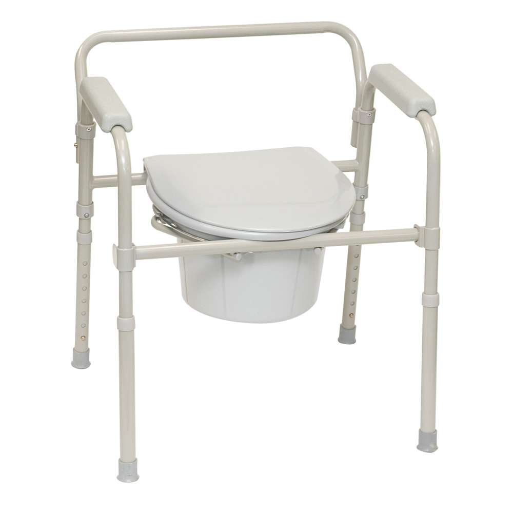ProBasics Three-in-One Folding Commode with Full Seat