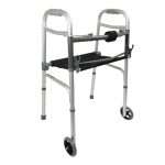 ProBasics Two-Button Walker with folding Seat and Wheels