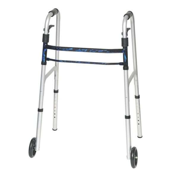 ProBasics Sure Lever Release Folding Walker with 5" Wheels (Adult)