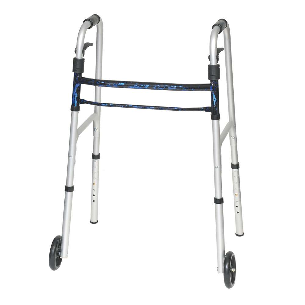 ProBasics Sure Lever Release Folding Walker with 5" Wheels (Adult)