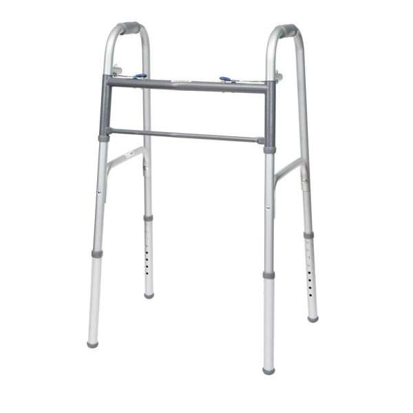 ProBasics Economy Two-Button Folding Steel Walker (Adult)