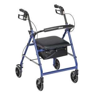 Drive Medical Aluminum Rollator, 6" Casters - Image 2
