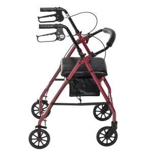 Drive Medical Aluminum Rollator, 6" Casters - Image 3
