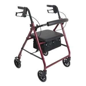 ProBasics Deluxe Aluminum Rollator – Lightweight Walker with Seat - Image 3