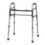 ProBasics Aluminum Two-Button Release Folding Walker Without Wheels