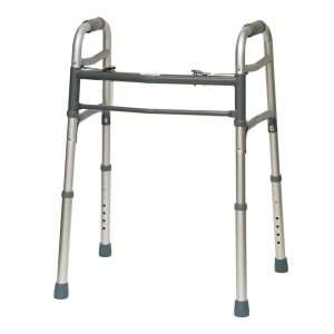 ProBasics Aluminum Two-Button Release Folding Walker Without Wheels