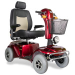 Merits Pioneer 10 electric wheel chair scooter showcasing its stability and design