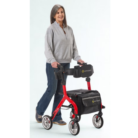 COMODITÀ Piuma Ultra-Lightweight Rollator with Seat – Premium 4-Wheel Mobility Walker for Travel & Everyday Independence 7 Piuma Rollator Walker 9 Piuma Rollator Walker 9