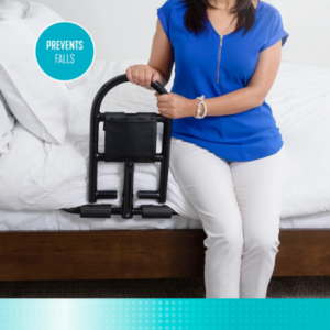 Stander Prime Bed Safety Rail – Heavy-Duty Bed Handle for Elderly with 400 lb Support - Image 2