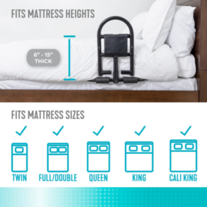 Stander Prime Bed Safety Rail – Heavy-Duty Bed Handle for Elderly with 400 lb Support - Image 6