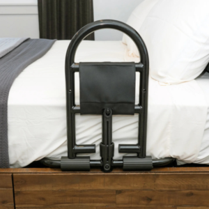 Stander Prime bed safety rail with heavy-duty bed handle for elderly providing secure bedside support, safer transfers, and fall prevention