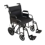 ProBasics Bariatric Steel Transport Chair Silver Vein ProBasics Bariatric Steel Transport Chair Silver Vein