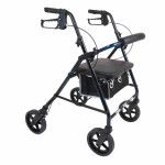 ProBasics Deluxe Aluminum Rollator Lightweight Walker with Seat 300 lb Capacity