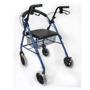 Karman R-4608 Rollator – Lightweight 4 Wheel Walker with Seat - Image 2