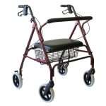 R-4700W Bariatric Rollator – Heavy Duty Extra Wide Walker with 400 lb Capacity