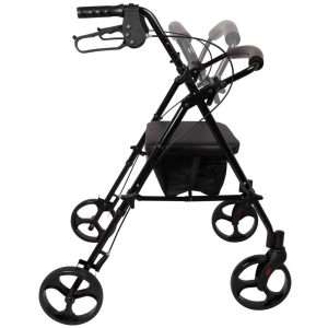 ProBasics Aluminum Height Adjustable Rollator With 8-inch Wheels - Image 6