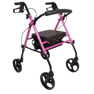 ProBasics Aluminum Height Adjustable Rollator With 8-inch Wheels - Image 4