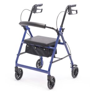 Protekt Aluminum Rollator – Lightweight Walker for Elderly with Seat