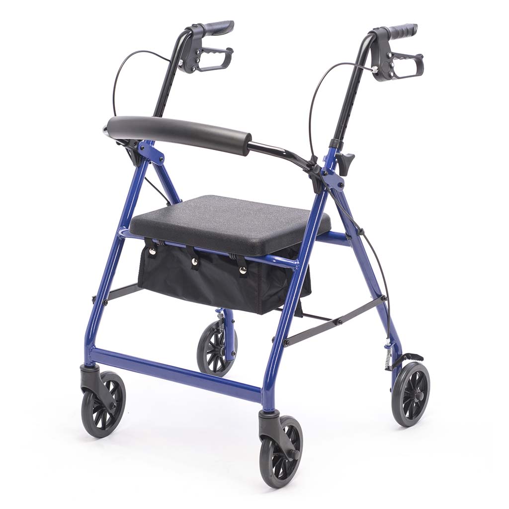 Protekt Aluminum Rollator – Lightweight Walker for Elderly with Seat