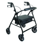 Protekt Bariatric Rollator Heavy Duty Walker with Seat 500 lbs