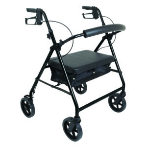 Protekt Bariatric Rollator Heavy Duty Walker with Seat 500 lbs