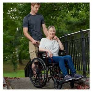 Drive Medical Rebel Wheelchair - 18" Seat,  Swing-away Footrests - Image 6