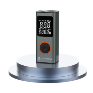 Ravenna battery powered air pump portable cordless tire inflator with digital pressure gauge, auto-stop, LED light, and 150 PSI inflation