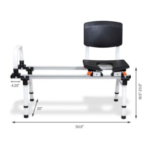 ShowerGlyde SG1 Sliding Transfer Bench for Shower & Tub – Safe & Easy Bathroom Access - Image 5