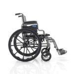 Essential SX3 regular wheelchair with desk arms and swing-away footrests
