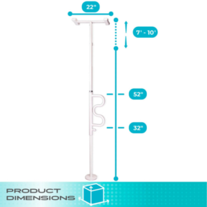 Stander Wonder Pole Plus – Floor to Ceiling Grab Bar & Security Transfer Pole for Safer Mobility - Image 3