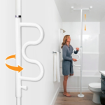 Stander Wonder Pole Plus floor to ceiling grab bar with rotating security pole grab bar for elderly fall prevention and safer home transfers