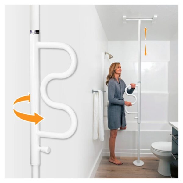 Stander Wonder Pole Plus – Floor to Ceiling Grab Bar & Security Transfer Pole for Safer Mobility