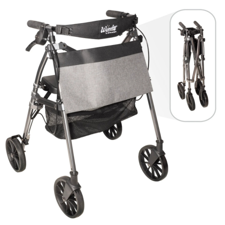 Stander Wonder Rollator Walker with Seat