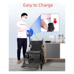 Med Mobility Lightweight Foldable Electric Wheelchair Carbon - Image 8