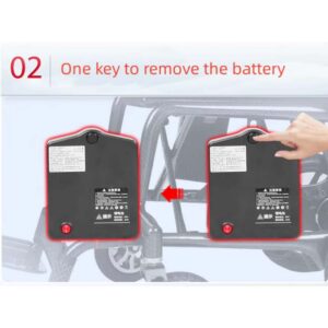 Med Mobility Lightweight Foldable Electric Wheelchair Carbon - Image 10