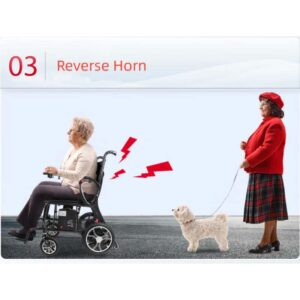 Med Mobility Lightweight Foldable Electric Wheelchair Carbon - Image 11