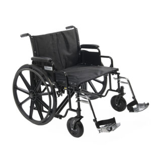 Heavy duty wheelchairs for bariatric users with extra wide seats and reinforced steel frames for superior support and comfort