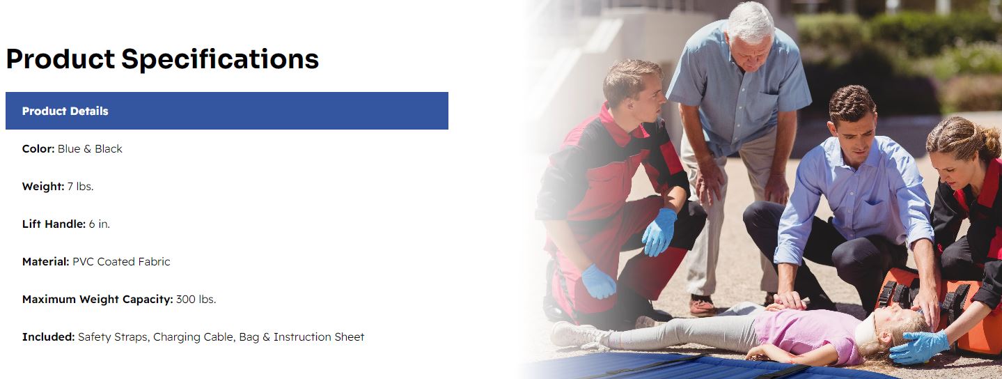 Top Medical Airlift Ease Inflatable Stretcher d2 Top Medical Airlift Ease Inflatable Stretcher d2