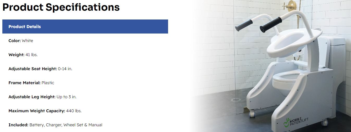 Top Medical ArGo Electric Toilet Lift d3 Top Medical ArGo Electric Toilet Lift d3