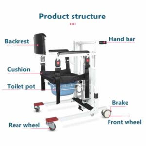 Med Mobility Electric Patient Transfer Lift Chair Fixed Legs - Image 11