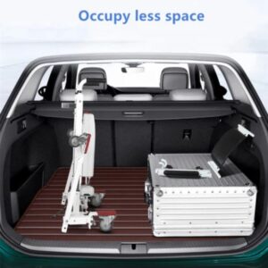 Med Mobility Electric Patient Lift Transfer Chair With Adjustable Width Legs - Image 7