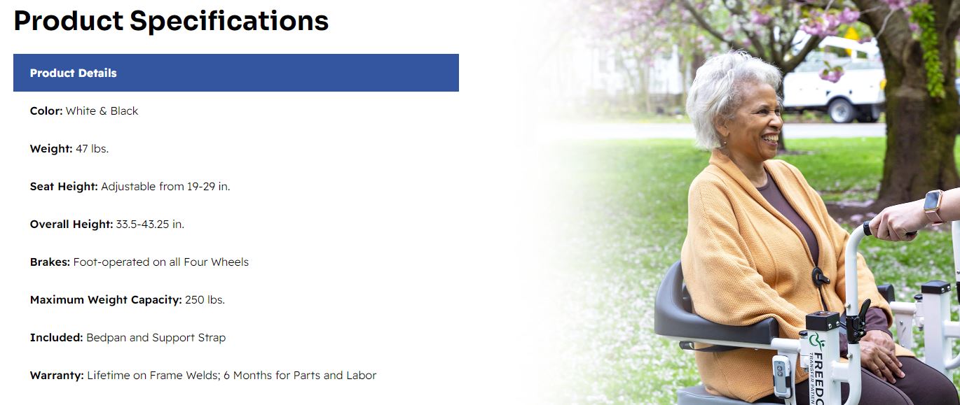 Top Medical Freedom Aqua Patient Transfer Lift d3 Top Medical Freedom Aqua Patient Transfer Lift d3