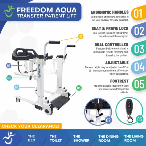 Top Medical Freedom Aqua Patient Transfer Lift4 Top Medical Freedom Aqua Patient Transfer Lift4
