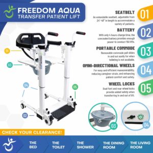 Aqua Patient Lift And Transfer Chair | Enhanced Mobility - Image 5
